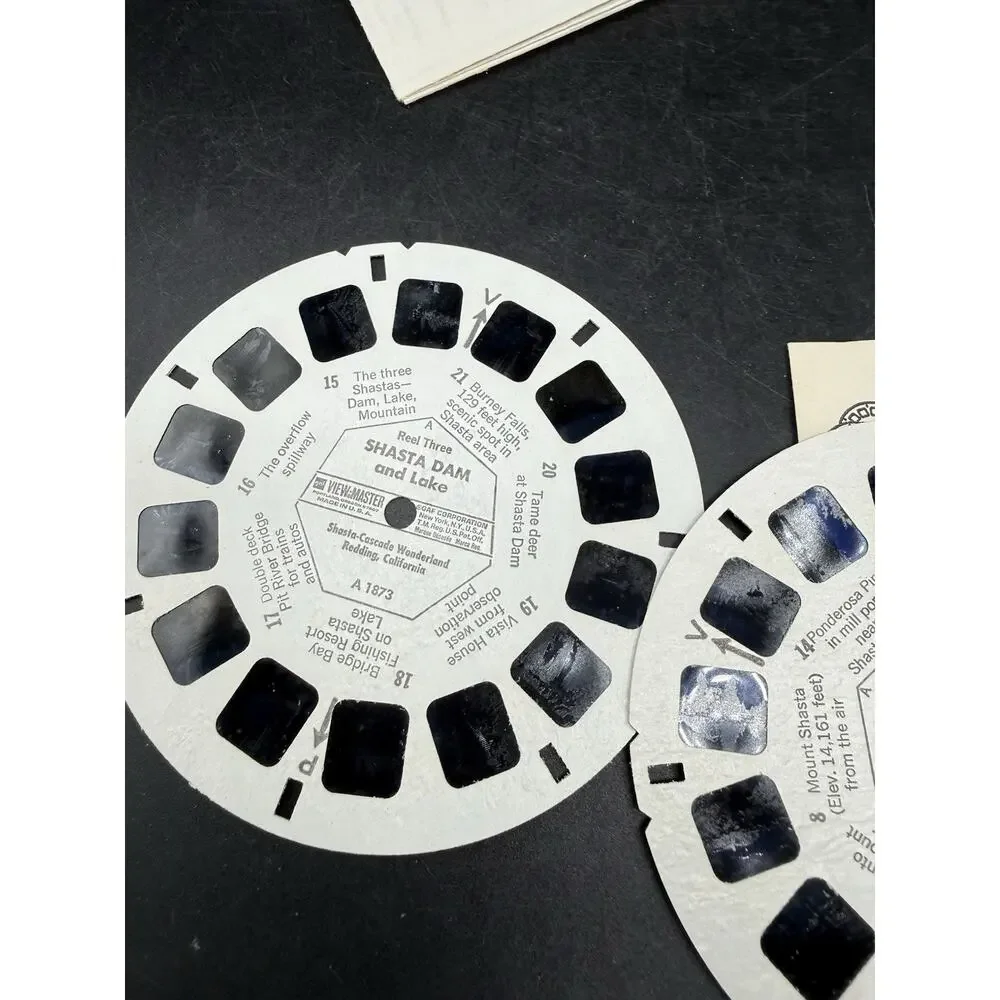 Mount Lassen & Mount Shasta California View-Master 3 Reel Packet Full Color Rare